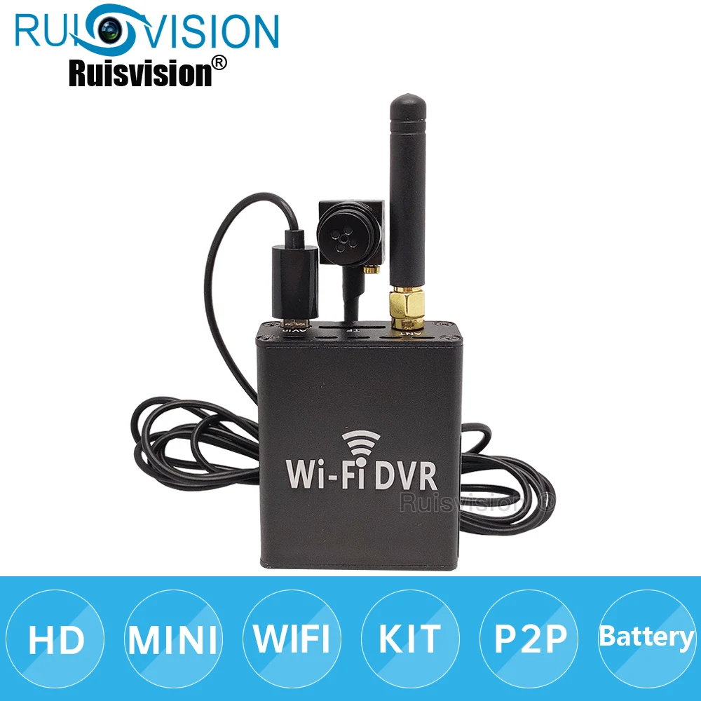 1080P Mini WIFI DVR Kit With Micro Audio Kaamera Sisseehitatud Aku DVR Kaasaskantav Digitaalne Video Recorde Siseruumides Kodus Traadita RTSP