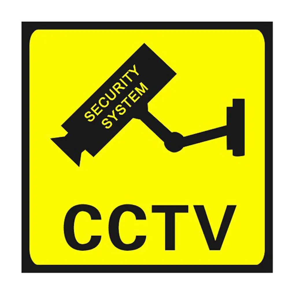10tk CCTV Järelevalve Turvalisus 24 Tunni Jälgida Kaamera Hoiatus Kleebised Märk Alert Seina Kleebis Veekindel Lables 110x110mm