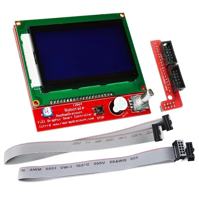 12864 kajastatud, LCD Täielik Graafiline Display Smart Töötleja RepRap KALDTEED 1.4 3D-Printer