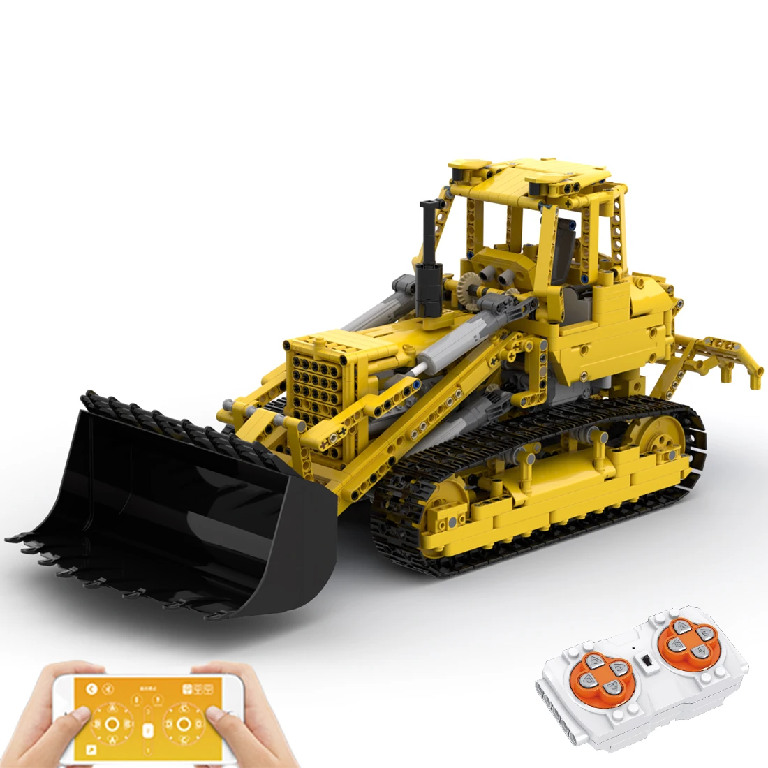 1436Pcs KES-89775 Caterpillar 977K Loader Loader Building Block Model Kit (Litsenseeritud ja kujundas Mani91)