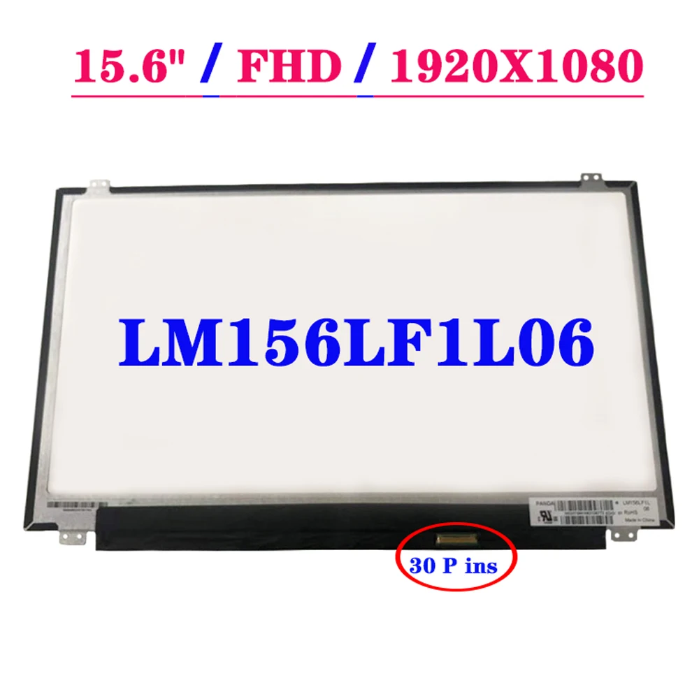 15.6 Tolline LCD-Paneel LM156LF1L06 LM156LF1L04 ASUS FX504GE FHD 1920X1080 A+ Klass Sülearvuti Maatriks Asendamine Ekraani