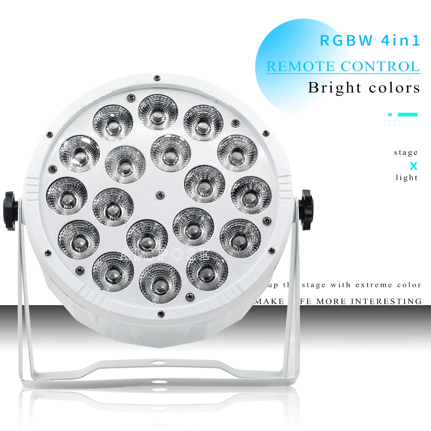 18x12W RGBW 4in1 LED Par Valgus Juhtmeta Kaugjuhtimispult Korter Etapp Tähelepanu keskpunktis DMX512 Kontrolli DJ Disco Etapi Valgustus