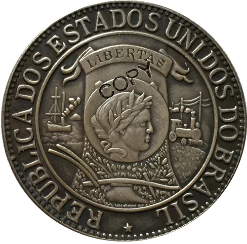 1900 Brasiilia 1000 Reis müntide KOOPIAD