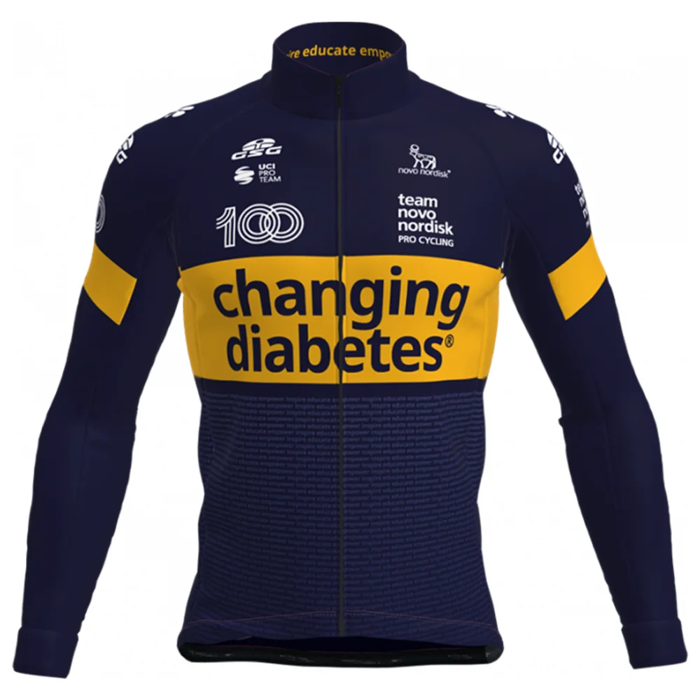 2021 GSG meeskond muutmine diabeet pro Talvel jalgrattaga ülikond Meeste pikk varrukas, sport road bike soojad riided mtb jope ropa de hombre