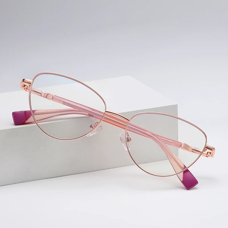 2022 Cat Eye naiste prillid raamid Optilised klaasid raami naiste Lühinägevus Retsepti prillid Metallist Prillid, prillid