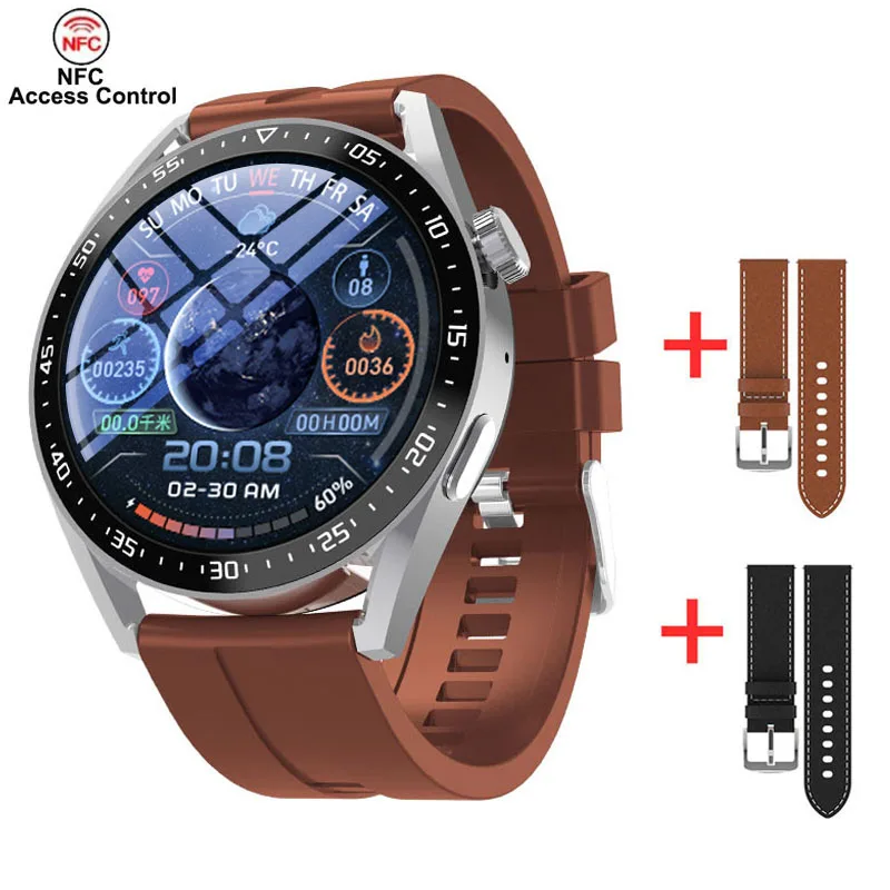 2022 Uus HW3 Pro Smart Watch NFC Bluetooth Kõne Meeste Vaata Südame Löögisageduse Monitori Hääl Assistent Veekindel Smartwatch PK GT3 HW66