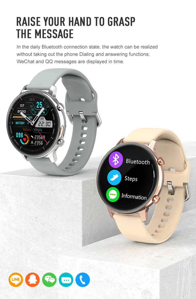 2022 UUS Smart Watch Dial Kõne Smartwatch MP3 Muusika Meeste ja Naiste Veekindel Käekell Android ja iOS Samsung, Huawei Pilt 2 