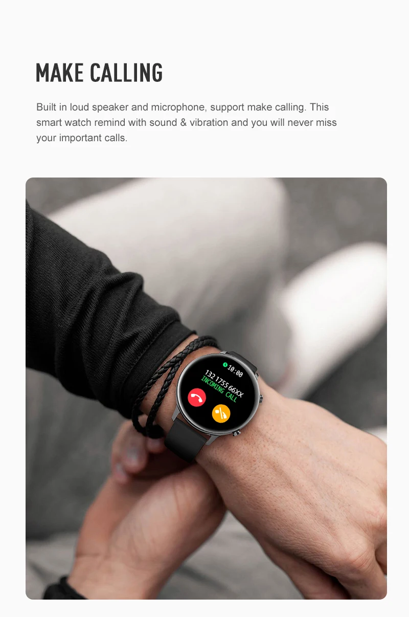 2022 UUS Smart Watch Dial Kõne Smartwatch MP3 Muusika Meeste ja Naiste Veekindel Käekell Android ja iOS Samsung, Huawei Pilt 3 