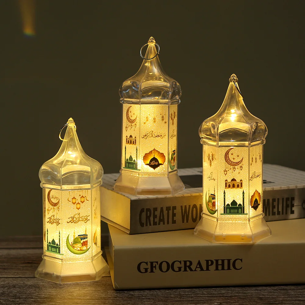 2023 Uus Eid Mubarak Moslemi Festival Decor Asjade LED Light Wind Laterna Riputamiseks Ornament Ramadan Kareem Teenetemärgi Kodus