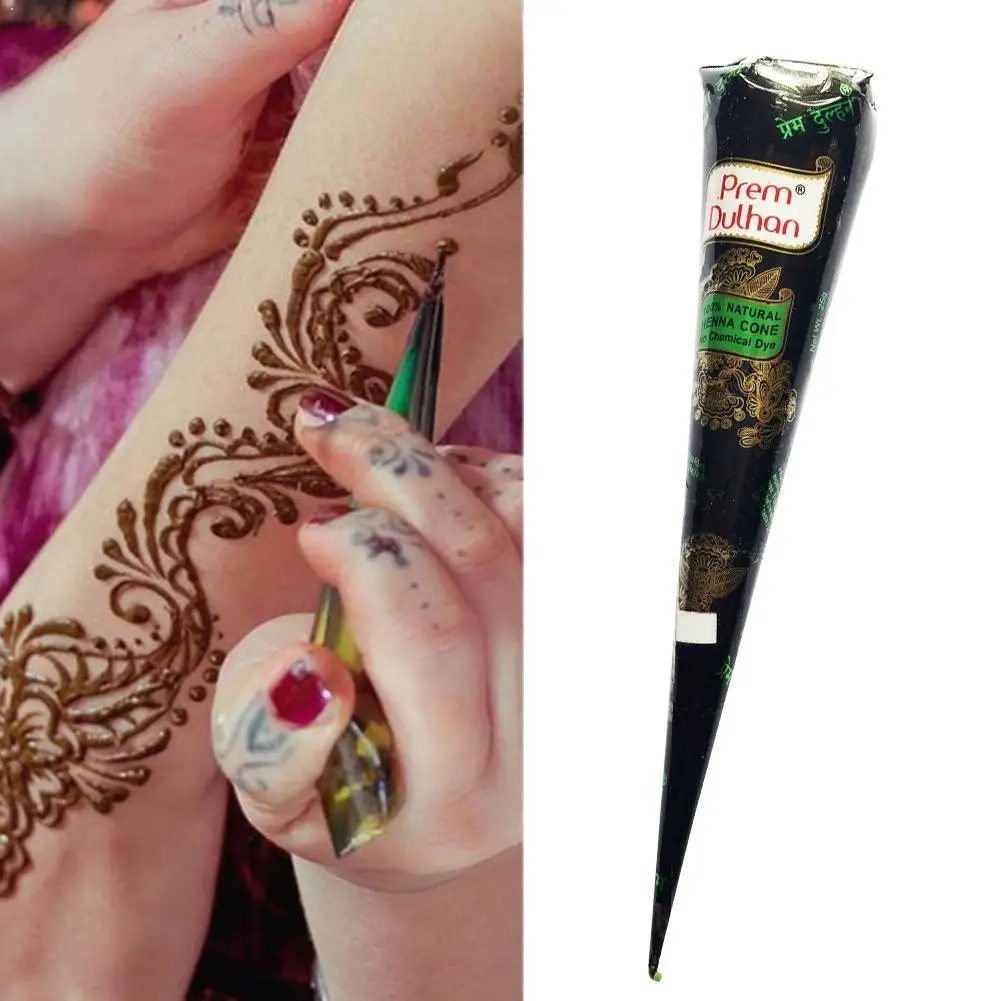 25g Loomulik India Henna Tätoveering Tint Pruun Mehndi Kleebi Body Art Käbid Keha Mehndi Kleebis Värvi W6F4
