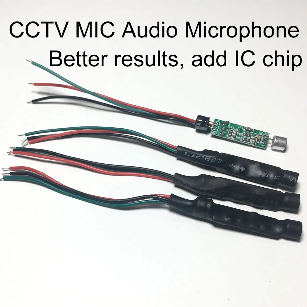 3tk Mini Micro Audio System Heli Monitor Audio Pikap CCTV Kaamera Mikrofon Järelevalve CCTV Turvalisus DVR