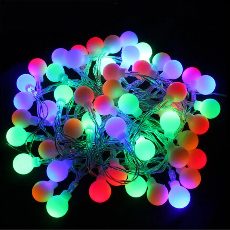 5M 40 RGB LED vanik String Haldjas ball Light Pulm Jõulud puhkuse teenetemärgi lamp Festival välisvalgustuse 220V
