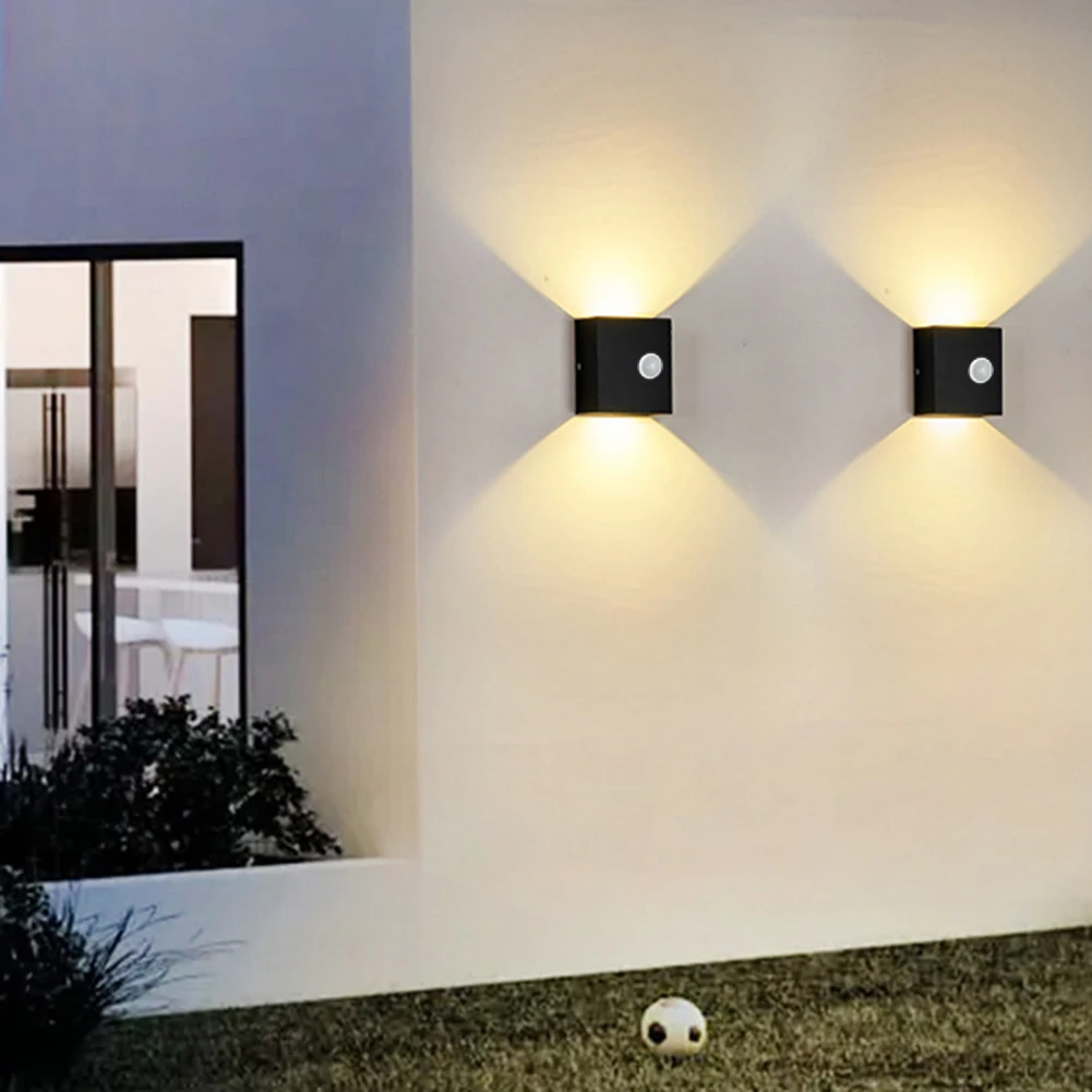 7W Kaasaegne Minimalistlik LED Seina Tuled PIR Liikumisandur Kodus Koridori Trepid Esik Väljas Hoovis Aed Decor Seina Lamp Pilt 2 