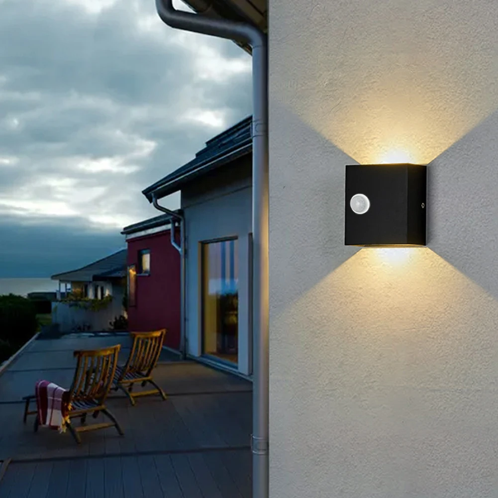 7W Kaasaegne Minimalistlik LED Seina Tuled PIR Liikumisandur Kodus Koridori Trepid Esik Väljas Hoovis Aed Decor Seina Lamp Pilt 4 