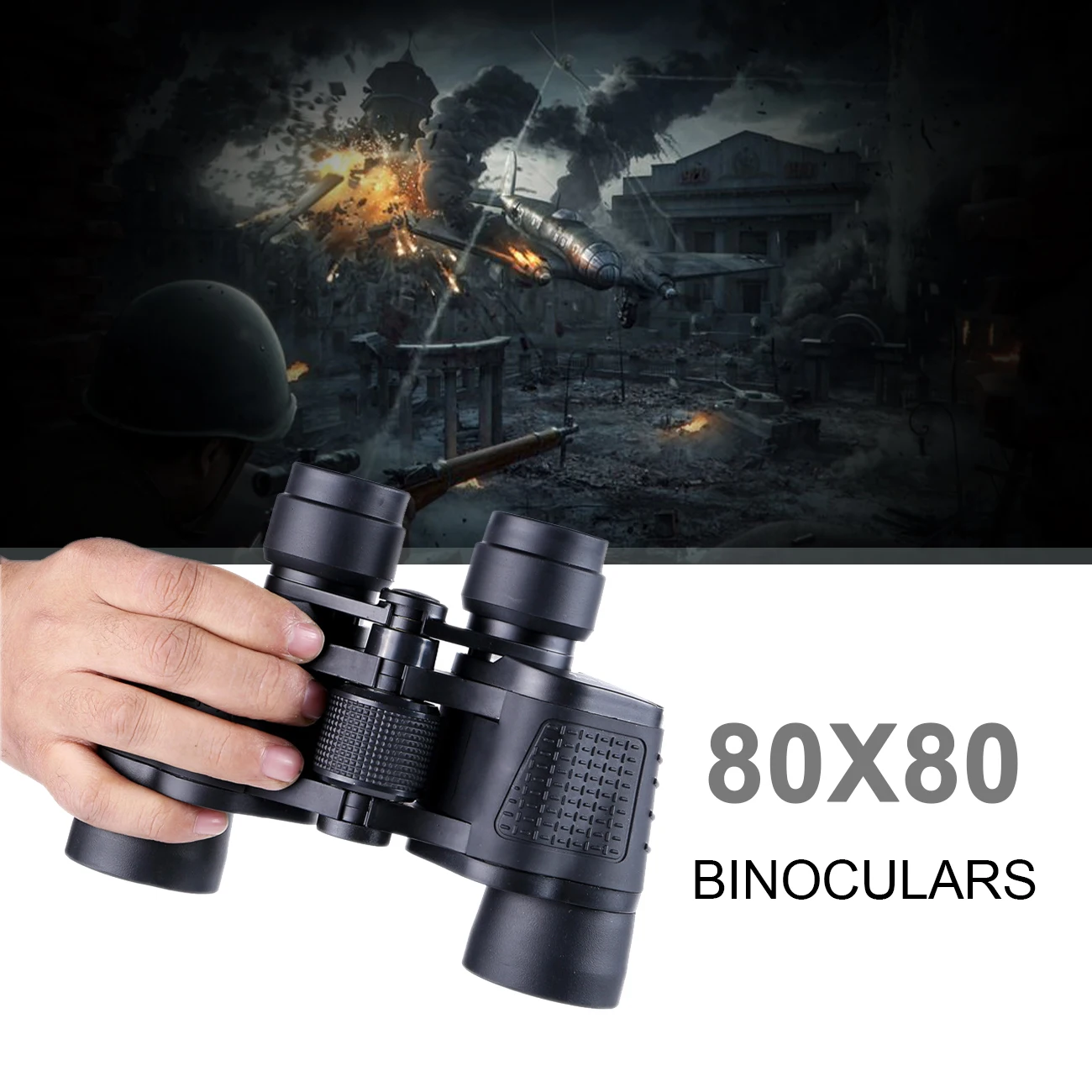 Binokkel 80X80 pikamaa 15000m HD High Power Teleskoop Optiline Klaas objektiiv hämaras öise nägemise Jahi Sport reguleerimisala Pilt 5 