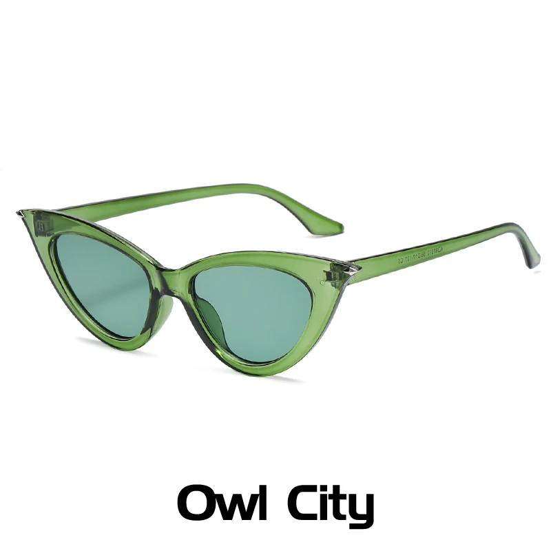 Brändi Väike Cat Eye Päikeseprillid Naiste Mood Cateye päikeseprillid Meeste Vintage Roheline Prillid Daamid Reisil Stiilis UV400 Kaitseprillid