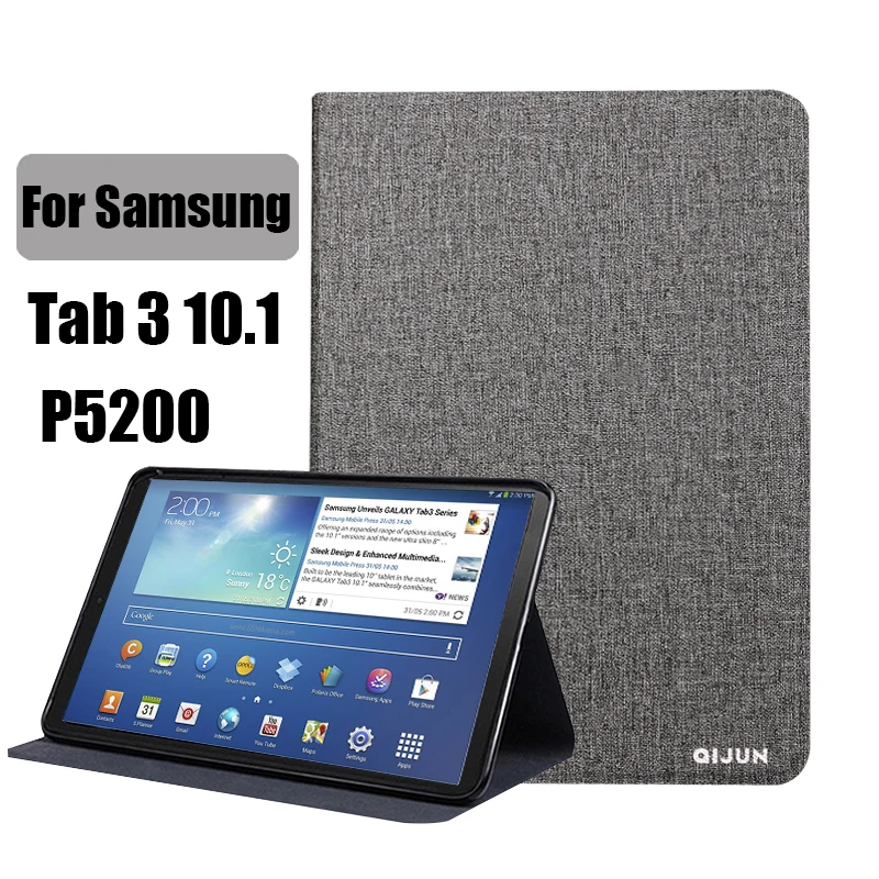 Case For Samsung Galaxy Tab 3 10.1 Tolline P5200 P5220 P5210 GT-P5200 Tab3 10.1 Kate Folio Pu Nahk Seista Smart Tablett Capa Juhul
