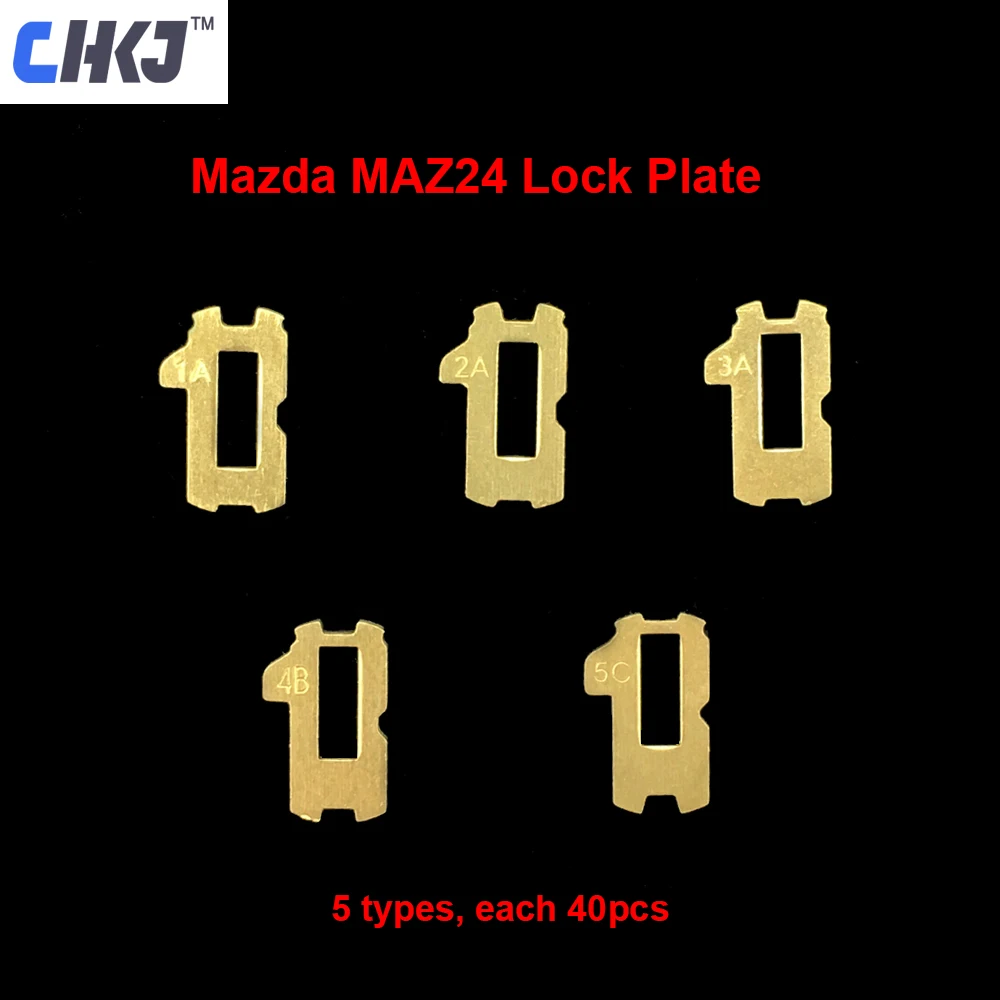 CHKJ 200pcs/palju MAZ24 Auto Lock Reed Plaadi Mazda Auto Luku Südamik Võtme Luku Remont Tarvikud Komplektid Lukksepp Vahendid 5 x 40pcs
