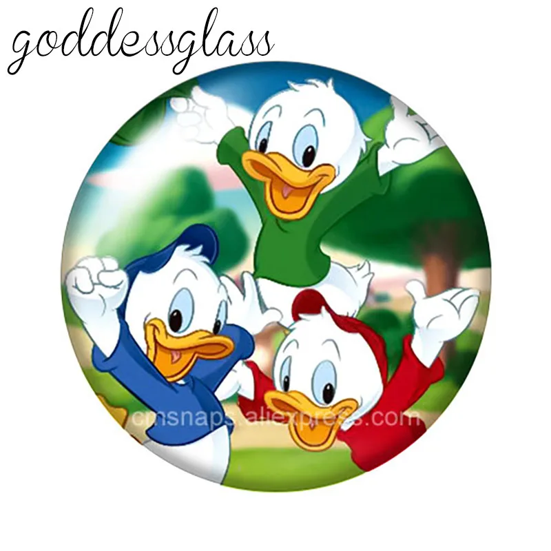 Disney Armas Donald Fauntleroy Duck Daisy 10tk lähteenmäki 18mm snap nupud 18mm snap kaelakee DIY ehted Pilt 3 