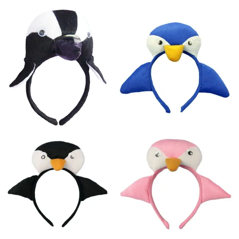 E8FA Halloween Festival Laste Tulemuslikkuse Rekvisiidid Peapael Väike Pingviin Peapaelad Täiskasvanud Maskeraad Juuksed Tarvikud
