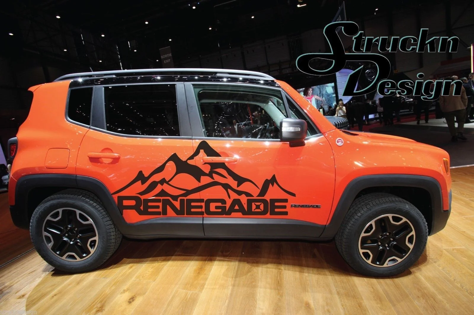 Eest 1Set 2tk Jeep Renegade Mägi Logo Ukse Graafiline Vinüül Decal Kleebis Pool Peegeldav MAASTUR Car styling