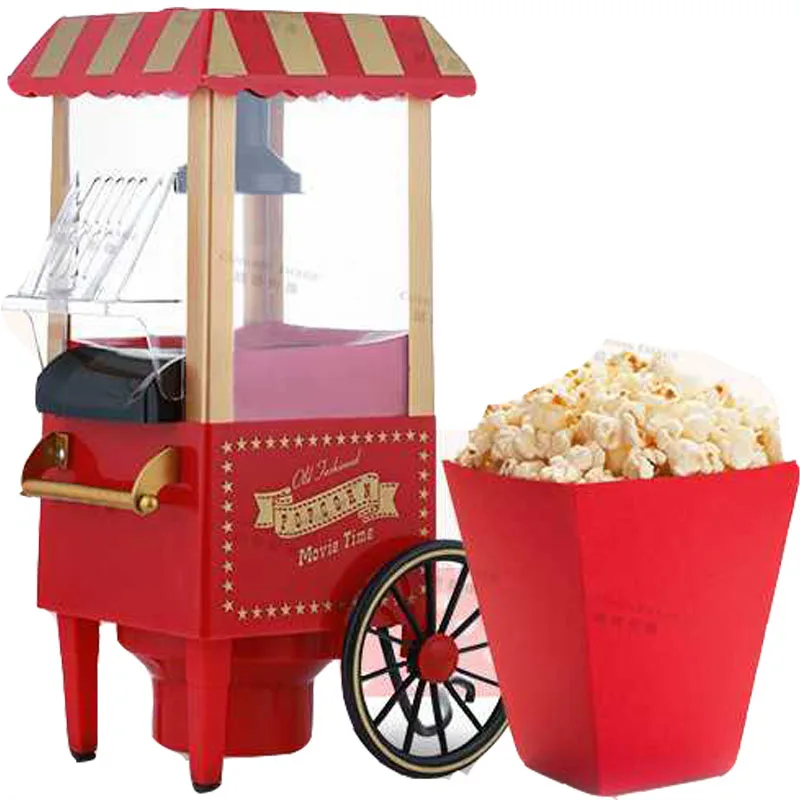 Elektrilised Popkorni Masin, Väike Mini Automaatne Karneval Popcorn Maker 1200W Mais Tegemise Masin Majapidamises DIY Mais