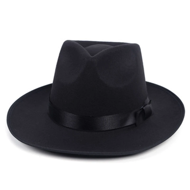 Fedora müts, retro mütsi villase Briti jazz müts mees Michael Jackson müts sügisel ja talvel unisex suur nokk müts