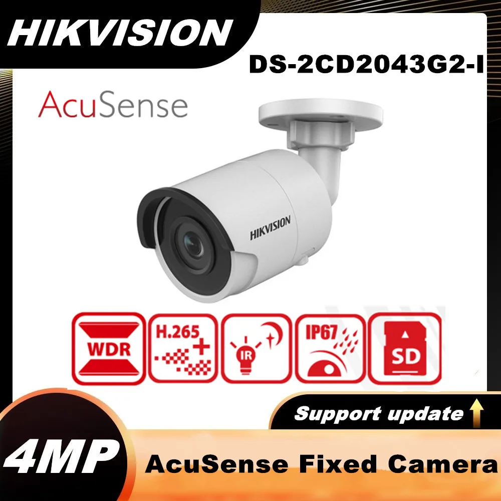 Hikvision 4MP Security Kaitse IR AcuSense Fikseeritud Bullet IP Kaamera DS-2CD2043G2-I Asendamine DS-2CD2043G0-I Video Surveillanc