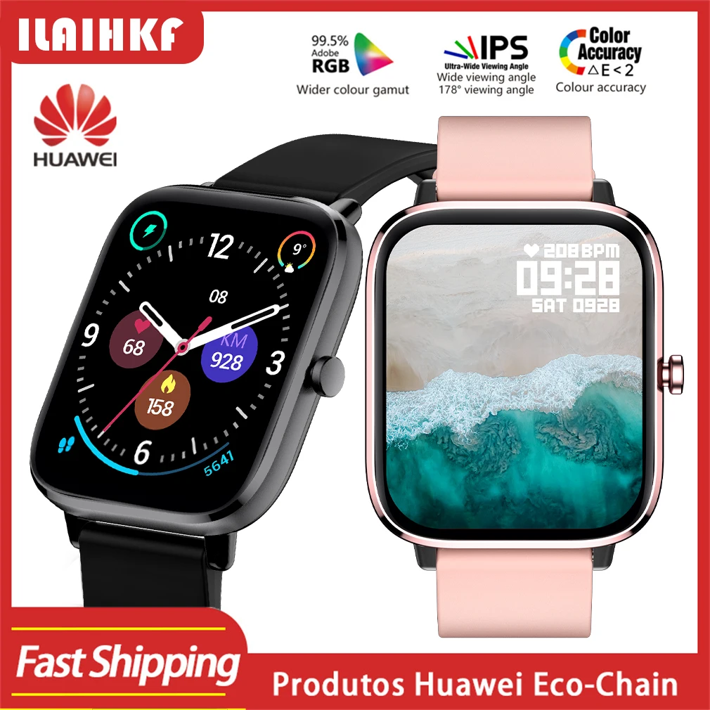 Huawei LED Display Smart Watch Mehi Täis Touch Smartwatch Traadita Bluetooth-Helista Fitness Käevõru 2022 Uus Mood Äratuskell Pilt 0 
