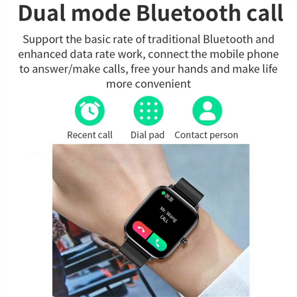 Huawei LED Display Smart Watch Mehi Täis Touch Smartwatch Traadita Bluetooth-Helista Fitness Käevõru 2022 Uus Mood Äratuskell Pilt 1 
