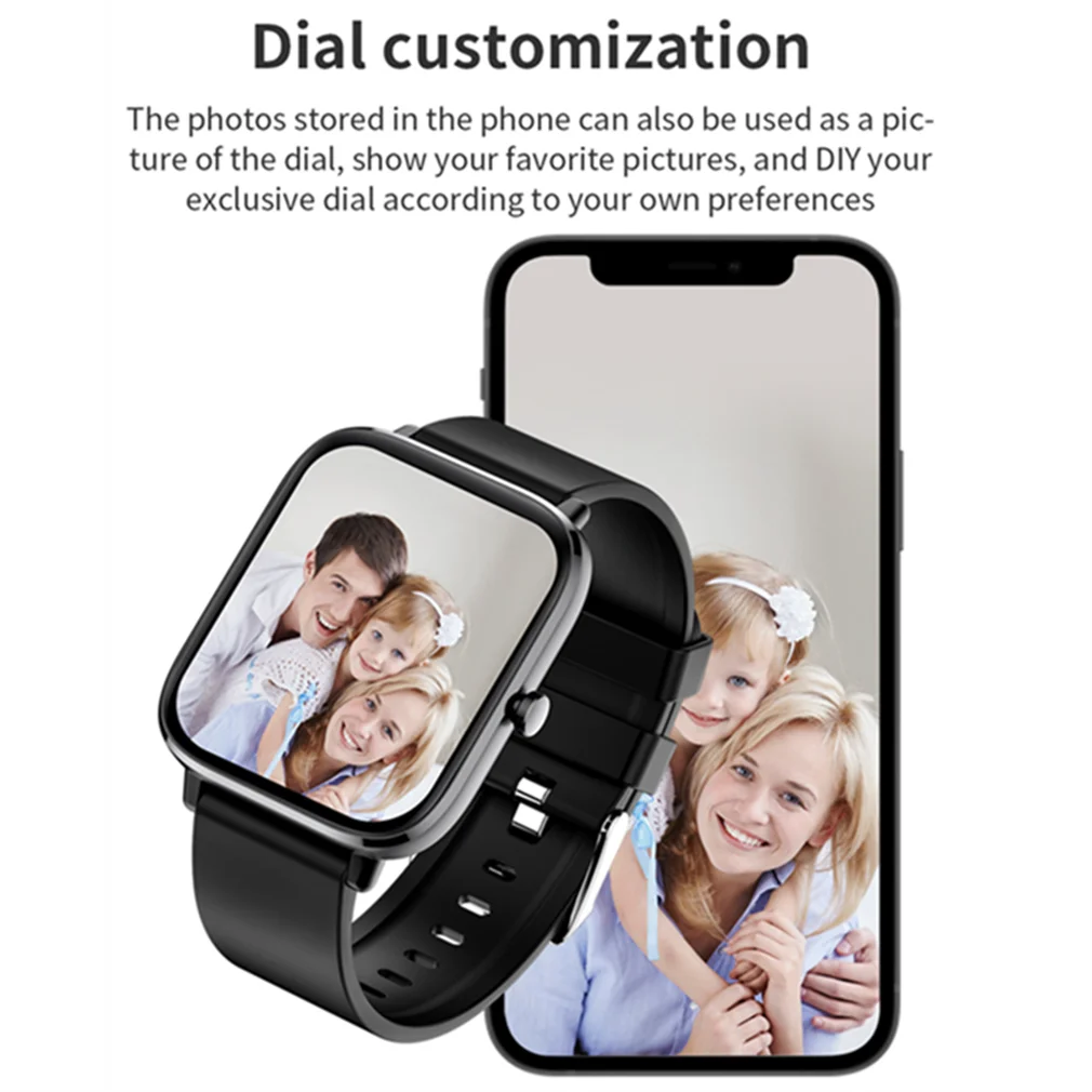 Huawei LED Display Smart Watch Mehi Täis Touch Smartwatch Traadita Bluetooth-Helista Fitness Käevõru 2022 Uus Mood Äratuskell Pilt 4 