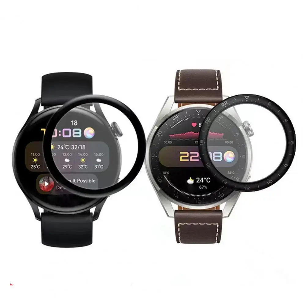 Kaitsekile Kõrge Selguse Anti-scratch Ring Smart Watch Ekraan Täis Kaitsekile Kaas Huawei Vaata 3/3Pro