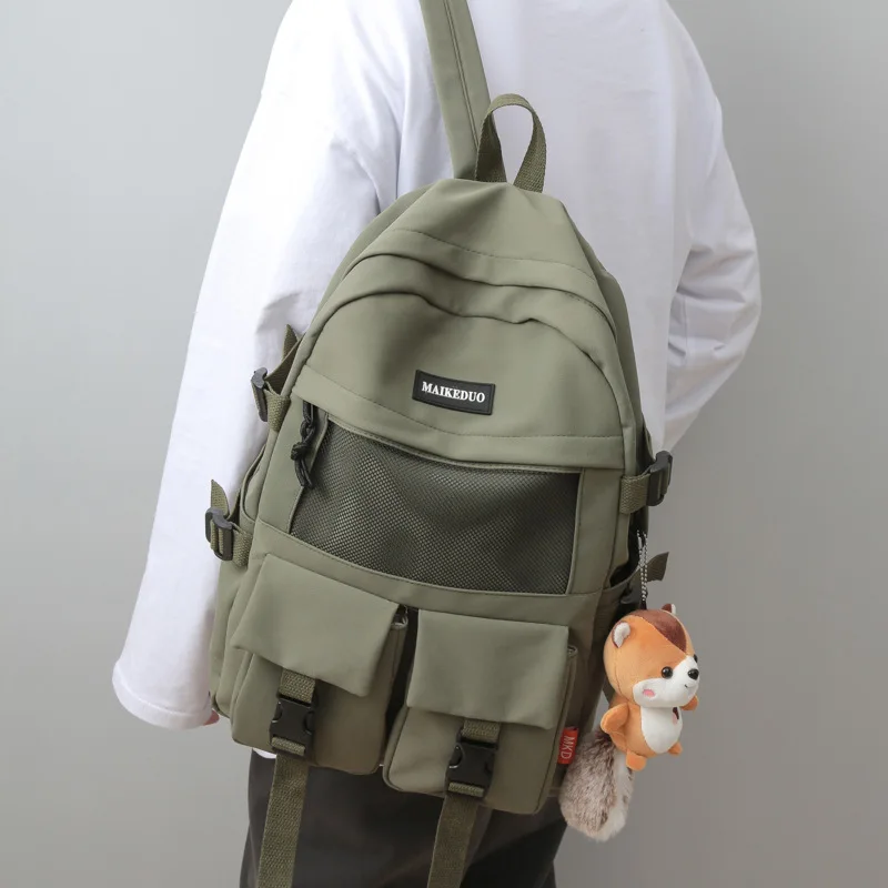 Koolikott naine korea versiooni lihtne õpilane seljakott paari seljakoti meeste mood seljakott reisikott kooli seljakott Pilt 2 