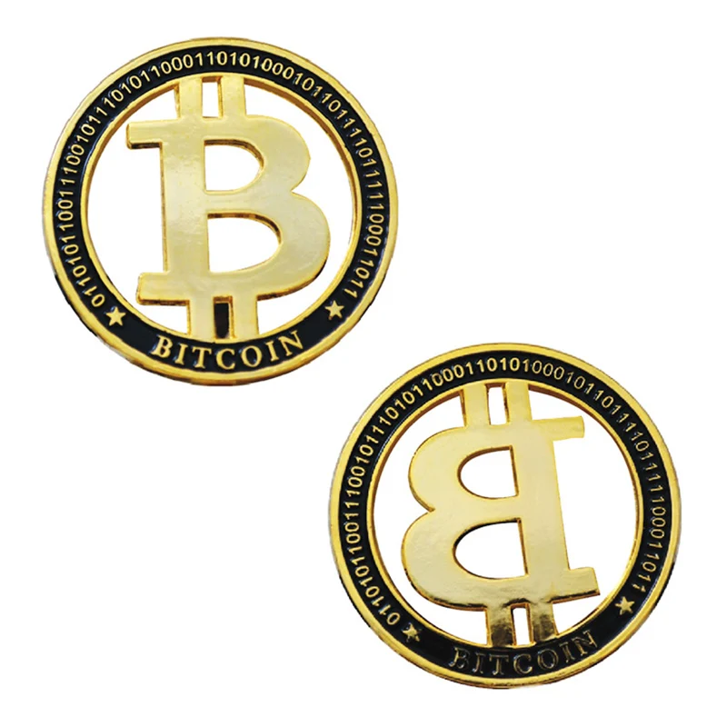 Kullatud Bitcoin Mündi Väljakutse Suveniirid Münte Õõnes Mündi Natuke Mündi Medal Pääsme Antiikmööbel Laekuva Suveniire ja Kingitus