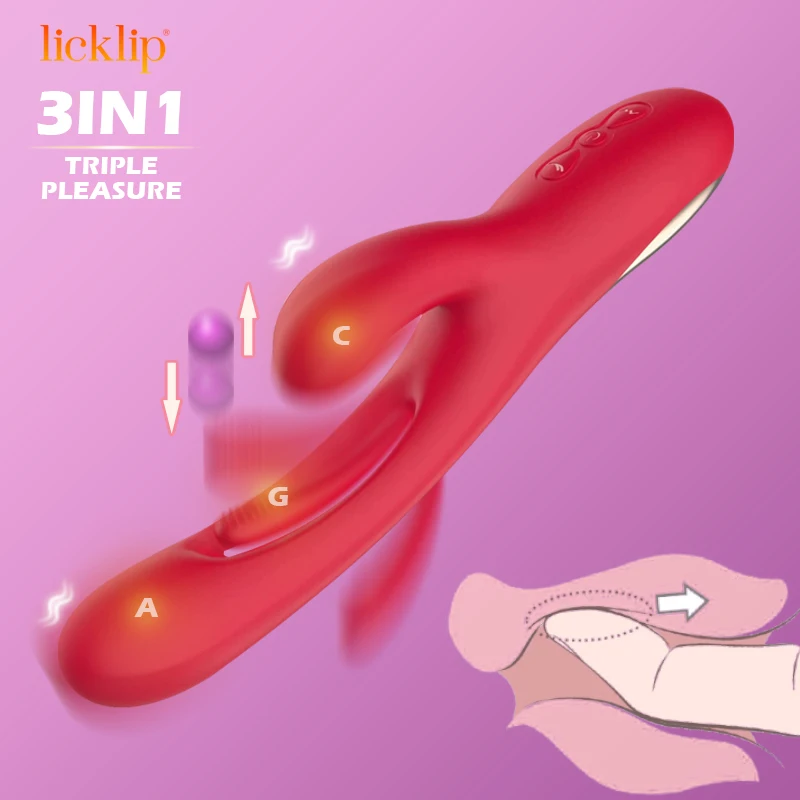 LICKLIP G-Spot Vibraator Mänguasi Kliitori Stimulatsiooni Silikoon Vibraatorid Võimas Libistage Sõrme Dildo Sugu Massager Naine Masturbation