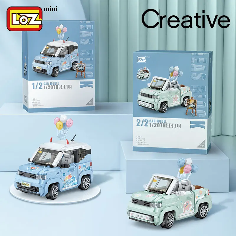 LOZ ehitusplokid mini auto mudel väikeste osakeste kokkupanek mänguasi puzzle poiss, tüdruk lapse Pilt 4 