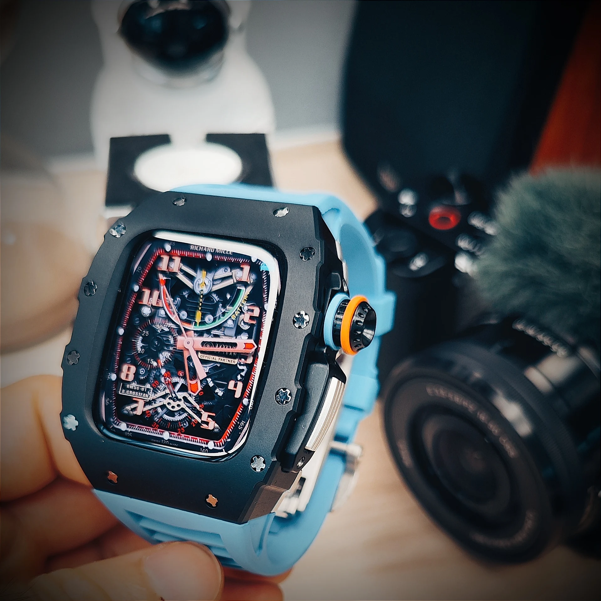 Luksus Metallist Raami puhul Apple ' i Watch Seeria 8 7 SE 6 5 4 Muutmine Komplekt Roostevabast Terasest Bänd+puhul Iwatch 45mm 44MM DIY Pilt 0 