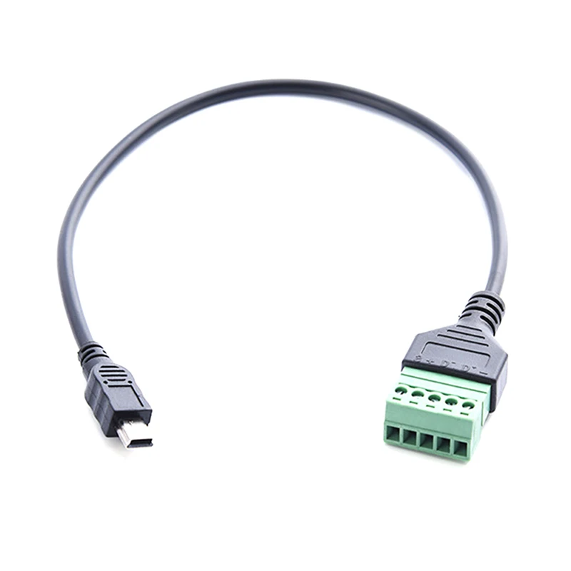Mini USB Meeste 5 Pin Kruvi Pesa Kilp Terminal Plug Adapter Kaabel