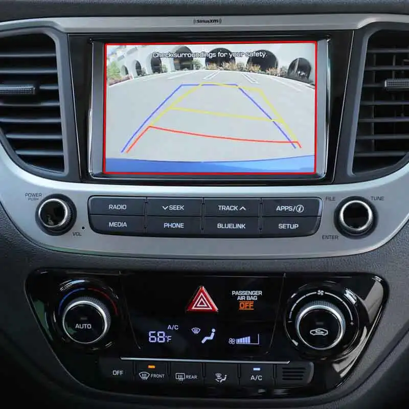Näiteks Hyundai Accent 2018 2019 2020 Auto GPS Navigatsiooni Karastatud Klaas Ekraani kaitsekile Auto Interjöör Anti-scratch Film