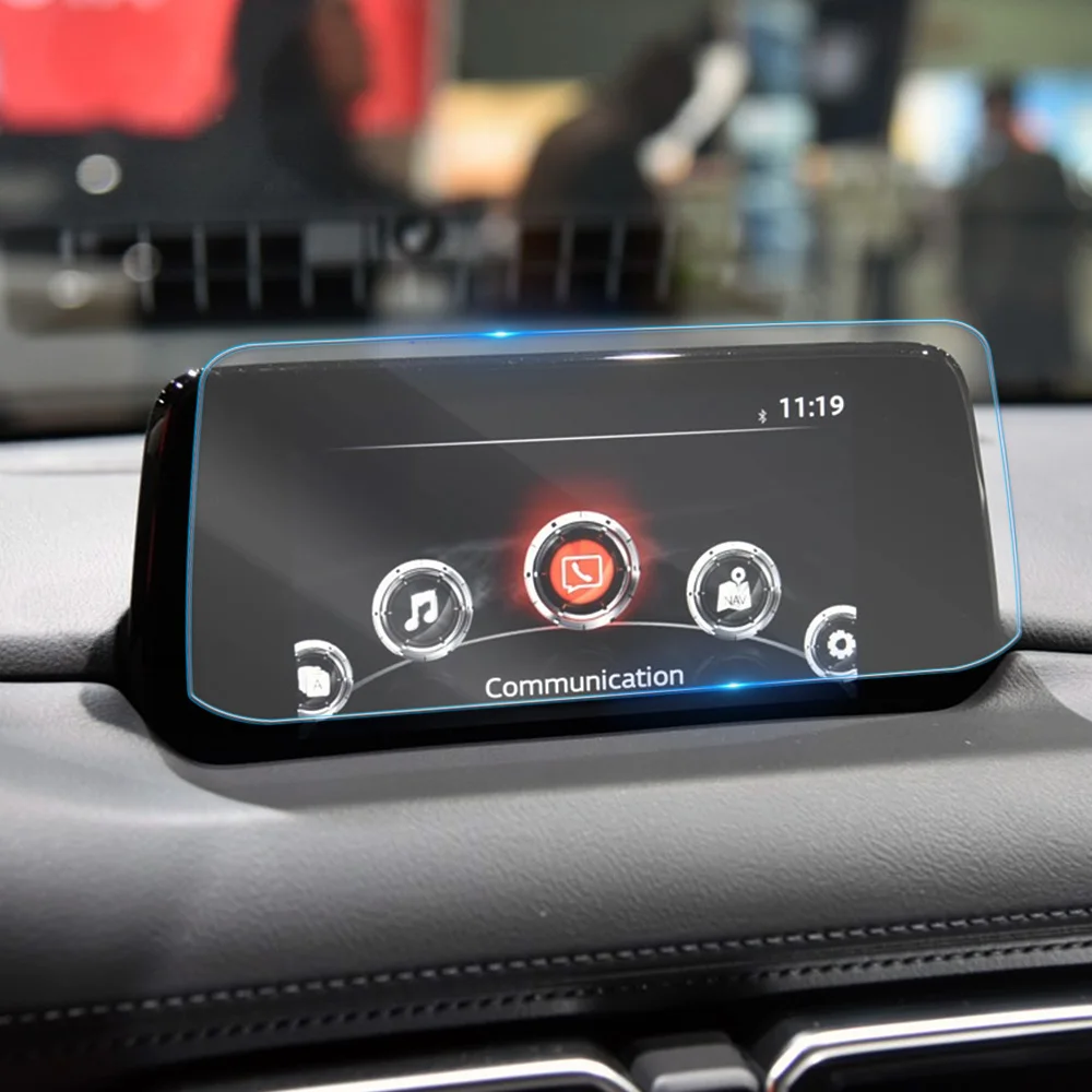 Näiteks Mazda CX-8 CX8 2017-2021 Multimeedia Video GPS Navigation LCD Ekraan Karastatud Klaasist kaitsekile Anti Scratch-Tarvikud