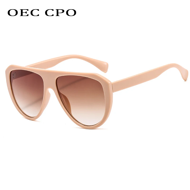 OEC CPO Liiga Square Päikeseprillid Naistele Brändi Disainer Suur Raam päikeseprillid Naine Meeste Vintage Kilp Kaitseprillid Prillid O620 Pilt 0 