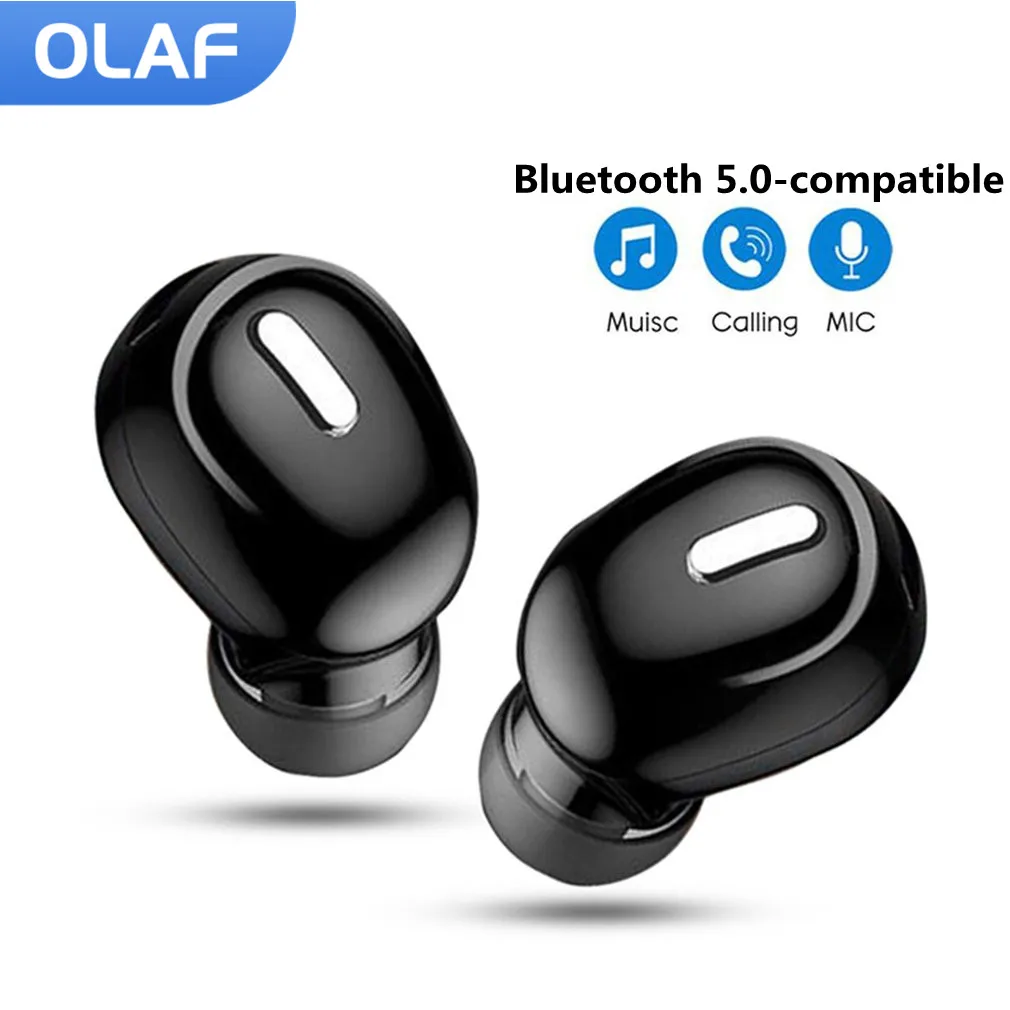 Olaf Traadita Bluetooth-Kõrvaklapid Koos Mikrofoniga Ühe in-Ear Bluetooth-ühilduvad Kõrvaklapid Handsfree Stereo Earbuds Sport Peakomplekt