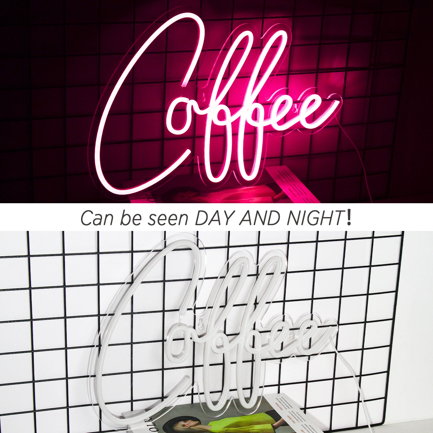 Roosa kohvikus Neoon Märk, Led Akrüül Kohandatud Tuli Cafe Restaurant Hotel Baar Klubi Partei Ilus Kaunistasid Neoon Valgus Pilt 3 
