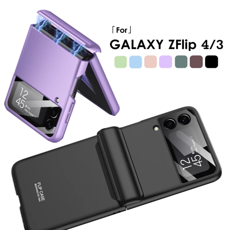 Samsung Galaxy Z Flip 4 3 5G Luksus Magnet Juhul Kaamerat Kaitsev Hinge Täis Kate Kaitseraua Shell Z Flip4 ZFlip 3 4 Capa