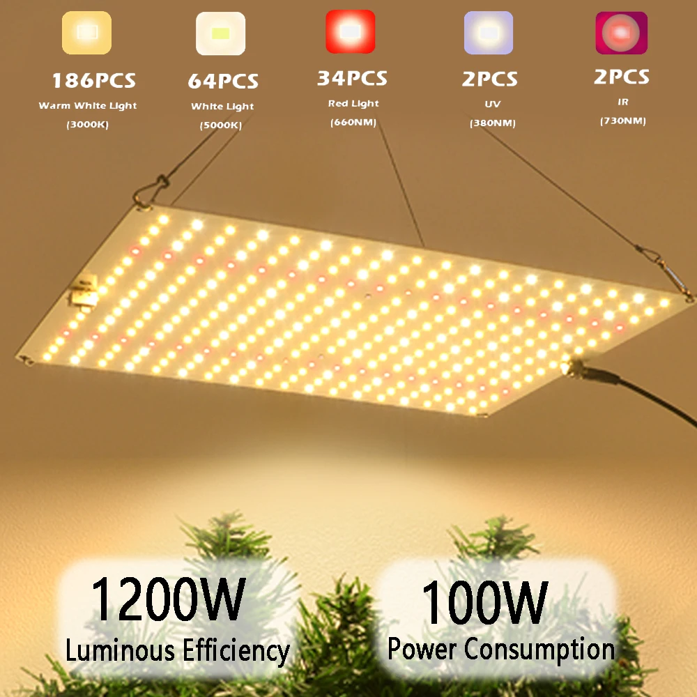 Samsung LM281B 1200W LED Grow Light Füto lamp Täieliku Spektri Juhitava Kasvu Kerge toalillede Külvi Köögivilju ja Bloom