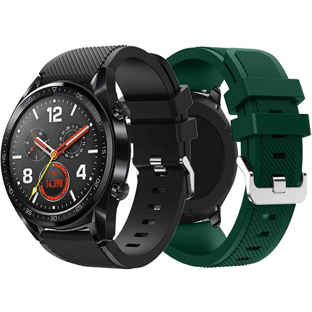 Silikoonist Rihm watchband jaoks HUAWEI VAADATA GT2/GT Aktiivne/AU Magic Band Smart Watch Käevõru Käepaela Sport Asendamine Correa Pilt 1 