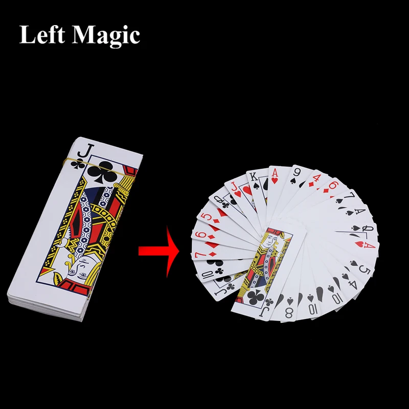 Suure Kaardi Fänn Välja Käsi Magic Trikke Etapis Muuta Magic Rekvisiidid Classic Magic Lõbus Magic Tarvikud