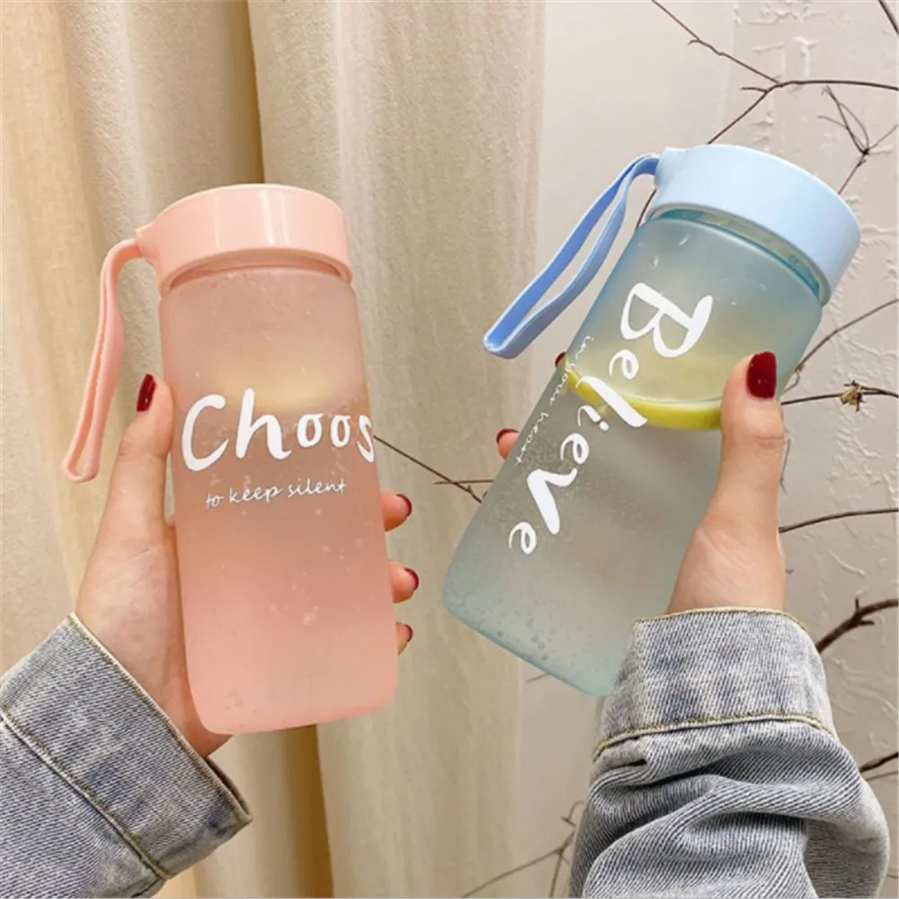 Suve Vee Pudelid Tüdrukud Tasuta Kohaletoimetamine Esemed Shaker Valgu Cup Plastikust Selge Matt Drinkware Spordi-Korea Pudel Vett