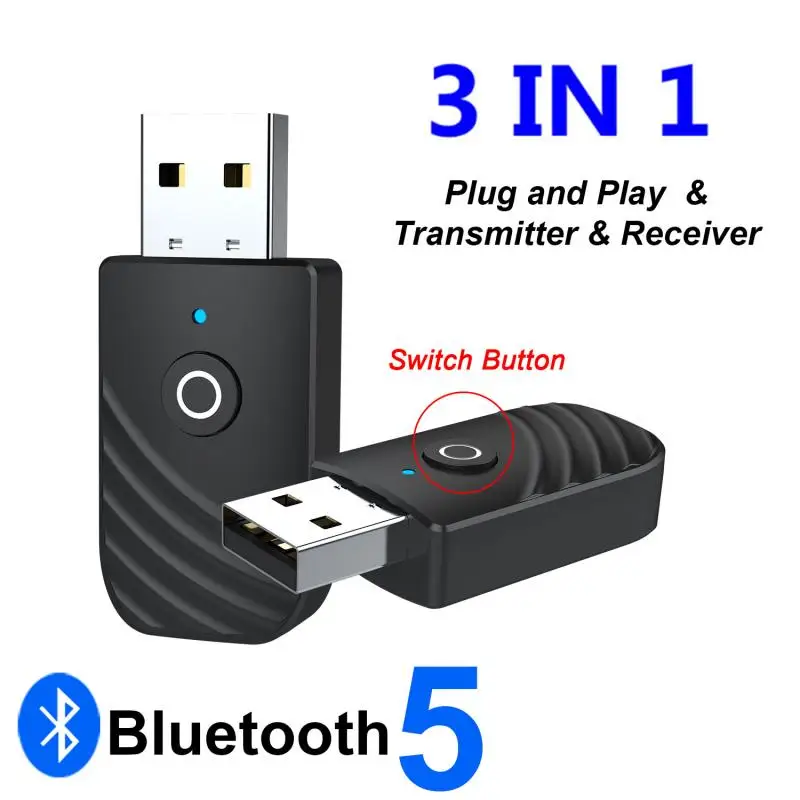 SY319 5.0 Bluetooth-Vastuvõtja, Saatja, 3 In 1 Mini 3.5 mm Jack AUX, USB Stereo Muusika Traadita side Adapter Peakomplekt/kõlar