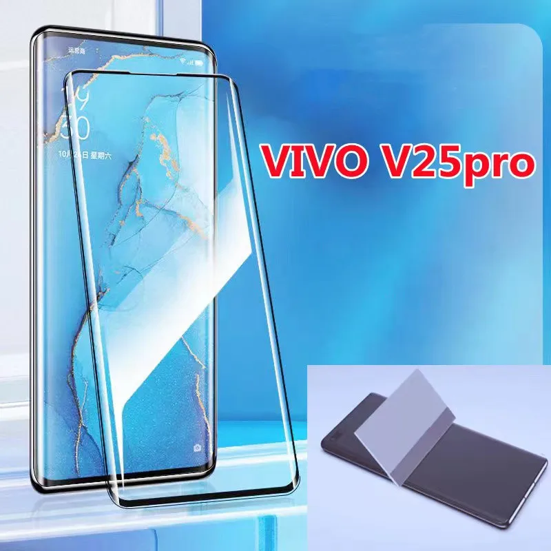 Täielik Liimiga Katta Karastatud Klaas Vivo V25 Pro Ekraani Kaitsekile kaitsva Jaoks Vivo V25pro klaas Flim